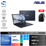 Asus Expertbook B1 BG1408CVA-EB7110W/Intel Core i7-1355U/16GB/1TB SSD /14"FHD/Windows 11 Home- Star Black