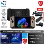 MSI Claw 8 AI+ A2VM Super Pack (9S7-1T5211-063) Gaming HandHeld /Ultra 7 258V/32GB/1TB SSD/8" FHD+ Touch 120Hz/Win 11 Home/Black