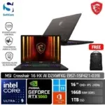 MSI Crosshair 16 HX AI D2XWFKG (9S7-15P421-039) /Intel Core Ultra 9-275HX/16GB/1TB SSD/GeForce RTX 5060 8GB/16" QHD+ 240Hz/Win 11 Home + OHM 2024/Cosmos Grey