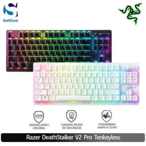Razer DeathStalker V2 Pro Tenkeyless - Wireless Low Profile Optical Gaming Keyboard [Linear Red Switch | Clicky Purple Switch]
