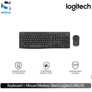 Keyboard + Mouse Wireless Silent Logitech MK295