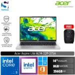 Acer Aspire Lite 14 AL14-32P-37SA/Intel Core 3-N355/8GB/256GB SSD/14"WUXGA/Win 11 Home + OHM 2024 + M365/Light Silver