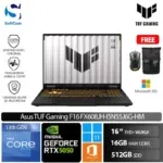Asus TUF Gaming F16 FX608JH-I5N55J6G-HM/Intel Core i5-13450HX/16GB/512GB SSD/GeForce RTX 5050 8GB/16" WUXGA 165Hz/Win 11 Home + OHM 2024 + M365/Jaeger Grey