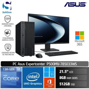 PC Asus ExpertCenter P500 P500MV-785033WS/Intel Core i7-13620H/8GB/512GB SSD/21.5"/Win 11 Home + OHM 2024 + M365