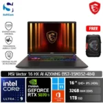MSI Vector 16 HX AI A2XWHG (9S7-15M352-484) Intel Core Ultra 9-275HX/32GB/1TB SSD/GeForce RTX 5070 Ti 12GB/16″ QHD+ IPS/Win 11 Home + OHM 2024/Cosmos Grey