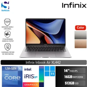 Infinix InBook Air XL442-14/Intel Core i5-1235U/16GB/512GB SSD/14″ FHD IPS/Win 11 Home