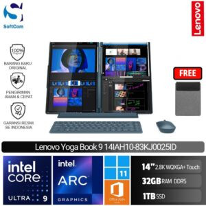 Lenovo Yoga Book 9 83KJ0025ID/Intel Core Ultra 9-285H/32GB/1TB SSD/14" 2.8K WQXGA+ Touch/Win 11 Home + OHM 2024 + M365