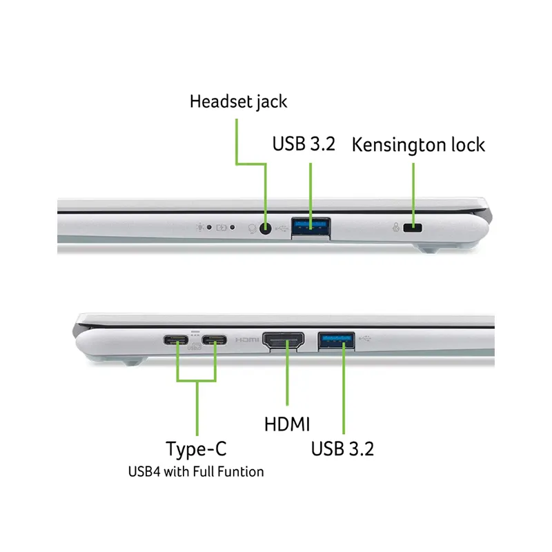 Acer Aspire Go 14 AG14-72P-571C/Intel Core 5-120U/8GB/512GB SSD/14" WUXGA IPS/Win 11 Home+OHM 2024+M365/Pure Silver - Image 5