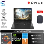 HP Omen 16 ap0176AX/Ryzen AI 7-350/16GB/1TB SSD/GeForce RTX 5060 8GB/16" 2K 165Hz/Win 11 Home+OHM 2024/Shadow Black