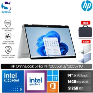 HP OmniBook 5 Flip 14 fp0556TU fp0557TU/Core 5 150U/16GB/512 GB SSD/14″ 2.2K Touch/Win 11 Home+OHS 2024