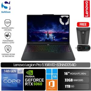 Lenovo Legion PRO 5 16IRX10-83NN0054ID/Intel Core i9-14900HX/32GB/1TB SSD/GeForce RTX 5060 8GB/16" WQXGA 240Hz/Win 11 Home + OHM 2024 + M365/Eclipse Black