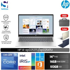 HP 14 ep0253TU ep0254TU/Core i7-1355U/16GB/512GB SSD/14″ FHD IPS/Win 11 Home+OHM 2024/[ 14-ep0253TU | 14-ep254TU ]