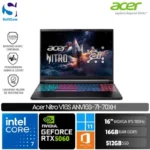 Acer Nitro V16S ANV16S-71-70XH/Intel Core 7-240H/16GB/512GB SSD/GeForce RTX 5060 8GB/16"WQXGA 180Hz/Win 11 Home + OHM 2024 + M365