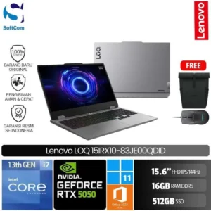 Lenovo LOQ 15IRX10 83JE00QDID/Intel Core i7-13700HX/16GB/512GB SSD/GeForce RTX 5050 8GB/15.6" FHD IPS/Win 11 Home + OHM 2024 + M365/Luna Gray