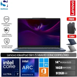 Lenovo IdeaPad Slim 5 14IAH10 1PID 1RID/Intel Core Ultra 7-255H/16GB/512GB SSD/14"WUXGA OLED/Win 11 Home + OHM 2024 + M365/[83NC001PID | 83NC001RID]