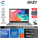 MSI Modern 14 F13MG 299 296/Core i5-1334U/8GB/512GB SSD/14" FHD IPS/Win 11 Home+OHM 2024 [9S7-14S122-299 | 9S7-14S121-296]