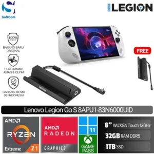 Lenovo Legion Go S 8APU1 83N6000UID Gaming HandHeld/Ryzen Z1 Extreme/32GB/1TB SSD/8" WUXGA Touch/Win 11 Home/Glacier White