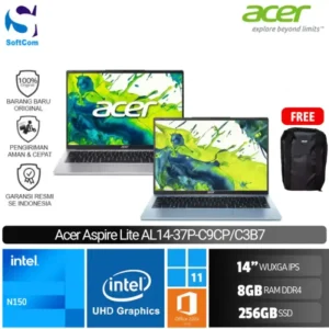 Acer Aspire Lite AL14 37P C9CP C3B7/Intel N150/8GB/256GB SSD/14"WUXGA/Win 11 Home + OHM 2024 + M365