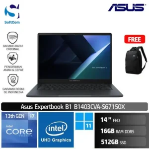 Asus Expertbook B1403CVA-S67150X/Intel Core i7-1335U/16GB/512GB SSD/14" FHD/Win 11 Pro/Gentle Grey
