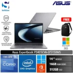 Asus Expertbook P3 P3405CVA-LY5150WS/Intel Core i5-13240H/16GB/512GB SSD/14" WUXGA/Win 11 Pro/Misty Grey