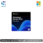 Windows Server Standard 2025 64Bit English 1pk DSP OEI DVD 16 Core (EP2-25187)