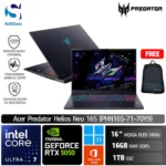 Acer Predator Helios Neo 16S PHN16S-71-70Y9/Ultra 7-255HX/16GB/1TB SSD/GeForce RTX 5050 8GB/16" WQXGA 240Hz/Win 11 Home+OHM 2024+M365/Abyssal Black
