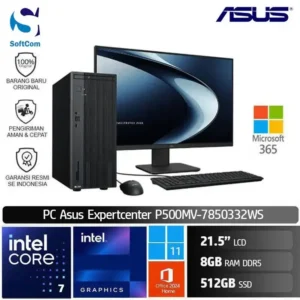PC Asus Expertcenter P500MV 7850332X/Intel Core 7-240H/8GB/512GB SSD/21.5"/Win 11 Pro/Grey