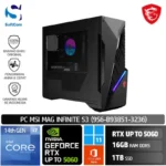 PC MSI MAG Infinite S3 9S6-B93851-3236/Intel Core i7-14700F/16GB/1TB SSD/GeForce RTX 5070-RTX5050-RTX5060/Win 11 Home + OHM 2024